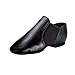 Linodes Leather Jazz Shoe Slip On (Big Kid Unisex), Black, Size 4
