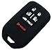 Coolbestda 2Pcs Rubber 6Buttons Smart Key Remote Fob Cover Case Skin Jacket Keyless Protector Bag for 2014 2015 2016 Honda Odyssey EXL KR5V1X