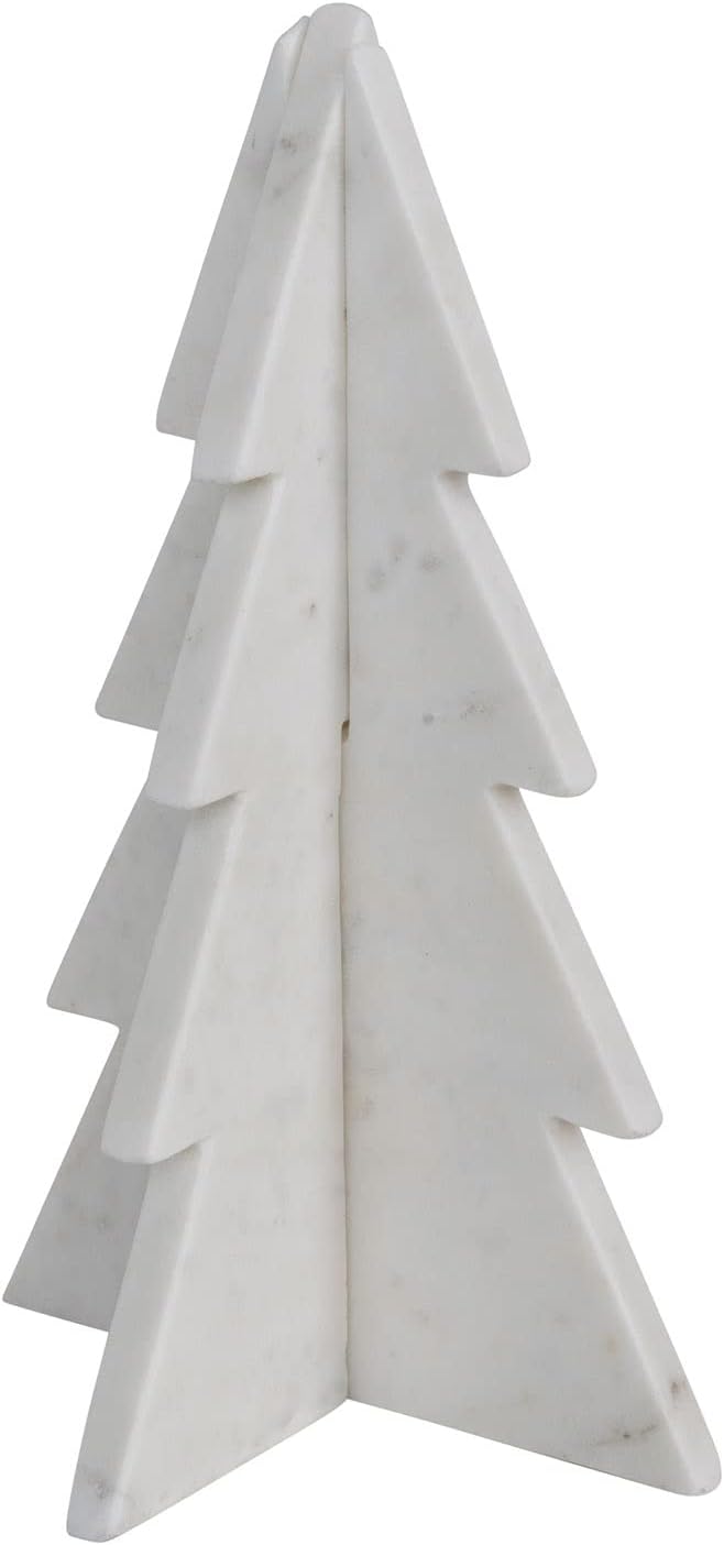 Trees - Creative Co-Op Interlocking Marble Tree, White