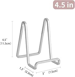 Plate Holder Easel Display Stand - 4.5 inch Metal