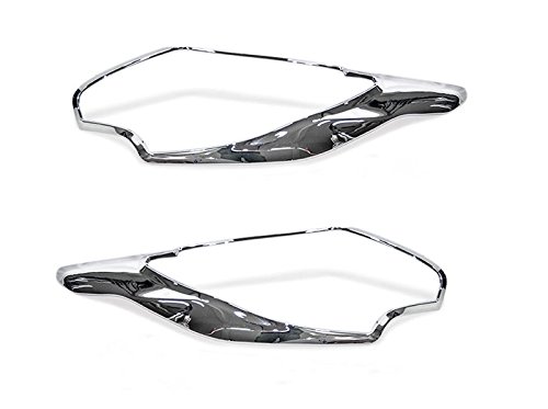 Chrome Headlight Head Light Cover Lamps Trim for NEW Mitsubishi L200 Animal Triton 2015 2016 Lhs+rhs