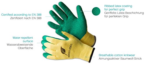 ACE Garden Eden Gartenhandschuhe - 3 Paar Garten-Arbeitshandschuhe - Schutzhandschuhe für Damen & Herren - 07/S (3er Pack) – Bild 3