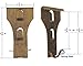 Rustproof Brick Wall Hangers - 5 Pack Heavy Duty Hooks for Hanging Decorations, Lights, Pictures - Fits 2-1/4 to 2-3/8 Inch Bricks - Indoor/Outdoor