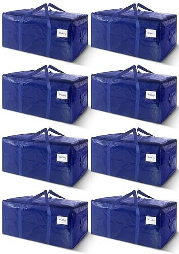 Moving Bags 8 Pack Extra Heavy Duty Large