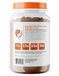 Genius Protein Polvo – Aislamiento de proteínas de suero natural y caseína de micelar, mezcla...