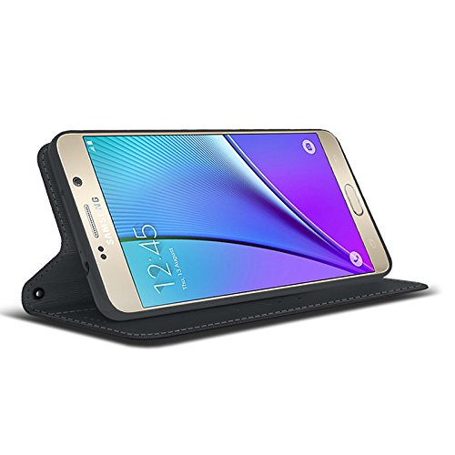 image for Galaxy Note 5, Cellto PU Leather Wallet Case [Stand Feature] Kickstand