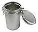 Canister Set with Airtight Lids - Kitchen Canisters for Tea Coffee Sugar Storage, Latching Tea Tin Container, Stainless Steel Coffee Canister with Clamp Lid - 12 oz (Set of 1)
