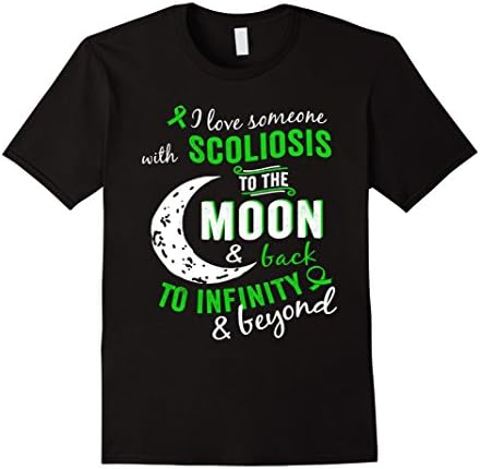 Men's Scoliosis Awareness Shirt For Women/Men- Scoliosis shirt Large Black