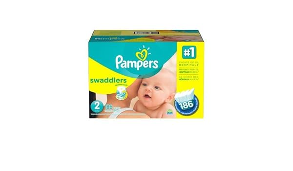 186 size 2 pampers swaddlers