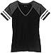 Joe's USA Ladies Distressed Retro V-Neck T-Shirts. Ladies Sizes: XS-4XL