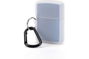 Fironst Silicone Protective Case for Classic Zippo Lighter, Premium Rubber Cover Skin Sleeve Holder Pouches Zippo Accessories (Translucent White, Classic)