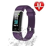 Letsfit Waterproof Fitness Tracker with Heart Rate Monitor, Color Screen Fitness Watch, Smart Bracelet with Sleep Monitor, Step Counter, Pedometer Watch for Kids Women and Men, 0.96
