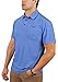 Urban Fox Men's Golf Shirts for Men | Short Sleeve Performance Polo Shirts for Men | Heather Dry Fit | Moisture Wicking | Blue Large