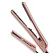 Fahrenheit Heat Wave Collection 1.25 Inch & 0.5 Inch Travel Size Double Trouble Ceramic Flat Iron Set (Rose Gold)thumb 1