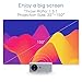 iCODIS T400 Video Projector, Full HD 1080P Supported, 3800 Lux Mini Projector with 50,000 Hrs, 200