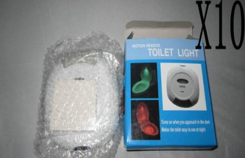 Ayangyang 10pieces Motion Activated Toilet Night Light