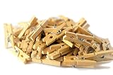 100-Pack of 1.0 Inch (25mm) Mini Clothespins Wood. Mini Natural Wooden Clothespins for Home School Arts Crafts Decor DIY Screen, Tiny Clothespins Photo Paper Peg Pin Craft Clips (Natural Wood)