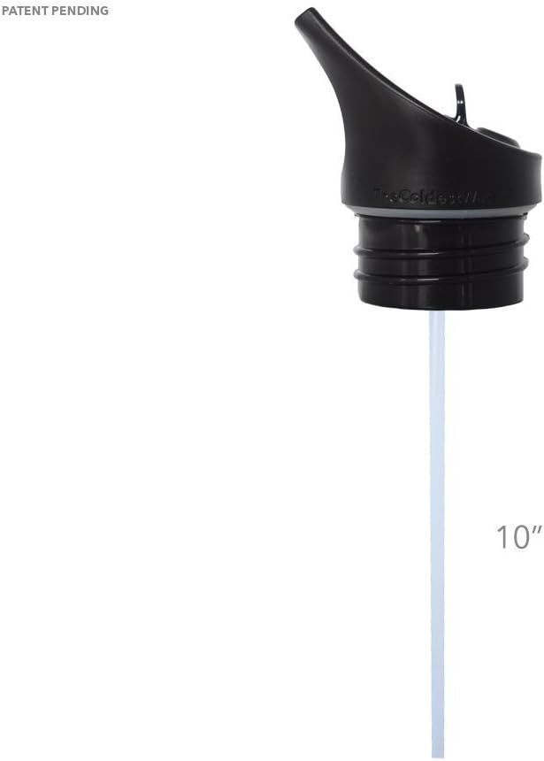 The Coldest Water Standard Size Mouth Hydro Sports Straw Cap Flip Top Lid - Multi-Compatible with Standard Flask Mouth Size Stainless Steel Water Bottles : Sports & Outdoors