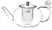 GROSCHE - Joliette Borosilicate Glass Teapot with Stainless Steel Infuser - 5 Cup Glass Teapot with Removable Strainer for Loose Leaf & Herbal Tea, Dishwasher Safe, 42 oz