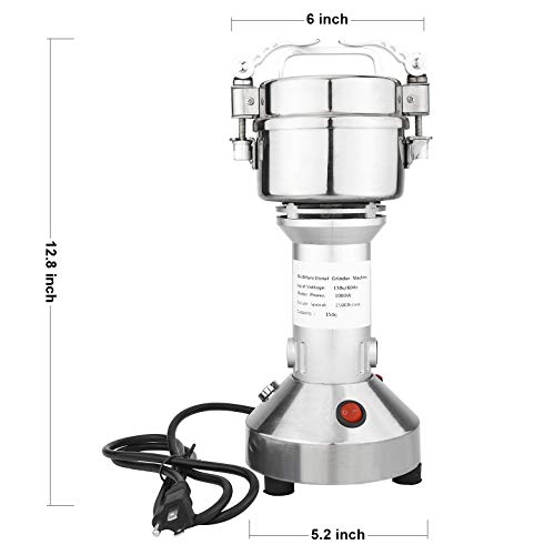 HighFree 150g Electric Herb Grain Spice Grinder Cereal Mill Grinder Powder Machine Portable High Speed 110V for Kitchen Herb Spice Pepper Coffee