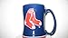 Boston Red Sox Coffee Mug - 14oz Sculpted Relief - Blue