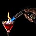 Kitchen {Culinary} Torch | Cooking Torch For Creme Brulee | Butane Blow Torch For Home & Pro Chefs | Safety Lock & Adjustable Flame | Free Bonus: Stand & 2 Recipe E-Books | By XPERTS FLAME. (BLACK)