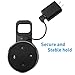 Macally Echo Dot Wall Mount Holder for Amazon Alexa 2nd Gen Speaker - Compact Bracket Stand Saves Home & Kitchen Counter Space - Hanger Accessories without Messy Wires or Screws (Black)