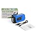 Solar LED Flashlight, OUTAD Portable Hand Crank Self Powered Emergency Radio with 2000mAh Smart Phone Charger, USB Power Bank (Blue)