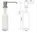 Nihao Stainless Steel Sink Soap Dispenser - Large Capacity 13 OZ Bottle - Easy Installation
