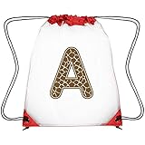 Zhdashaiff Drawstring Clear Bags Giraffe Letter A