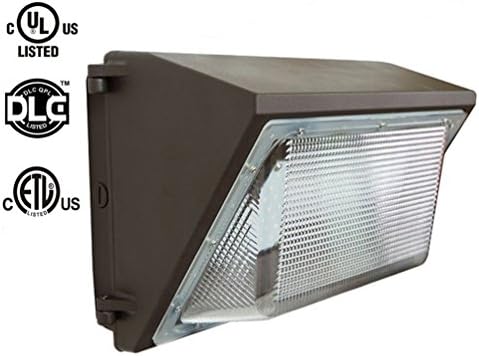 Anjeet 70W LED Wall Pack Light Fixture Outdoor Security Area Lighting 5000K Daylight White UL Listed and DLC Qualified Waterproof IP65 400W MH/HPS/HID Replacement