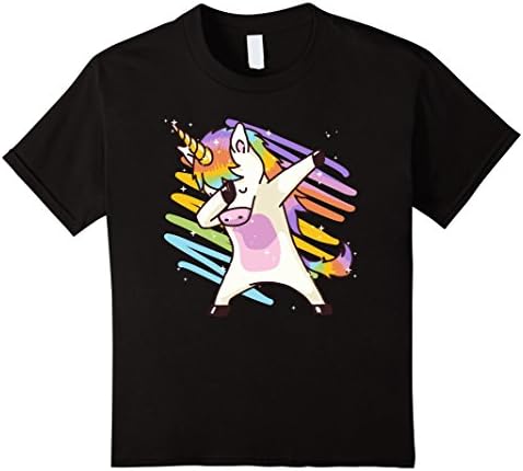 Kids Dabbing Unicorn Shirt Unicorn Dab Hip Hop Magic Girls Kids 4 Black