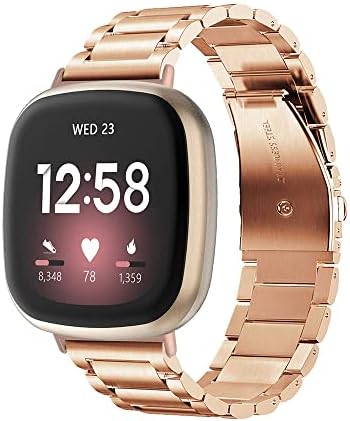 O Ozone Metal Watch Band Compatible with Fitbit Versa 3/Versa