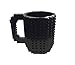MAINROOM STUDIOS 12oz Do It Yourself Buildable Brick Block Coffee and Tea Mug in Black with Bricks and Accessories Included. Creative and Funny Gift For Kids. BPA-Free