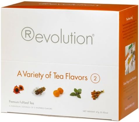 Revolution Variety Pack of Tea, 30-Count Tea Bags