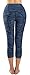 Flatik Women's Yoga Capri Leggings Running Pants Workout Leggings with Side Pocket