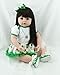 Pinky Realistic 22 Inch 55cm Soft Vinyl Reborn Baby Girl Toddler Real Looking Lifelike Newborn Doll Toddler Silicone Babies with Clothes Xmas Gift