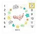 TINY ZONE Baby Milestone Blanket | Baby Monthly Milestone Blanket Backdrop Photo Prop for Newborn Baby Boy or Girl| Monthly Milestone Blanket | Month Blanket for Baby Pictures for New Mom.