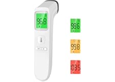 Forehead Thermometer, Baby and Adults Thermometer with Fever Alarm, LCD Display and Memory Function, Ideal for Whole Family