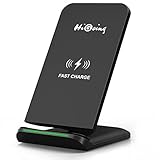 Fast Wireless Charger, [Upgraded Version] HiGoing Galaxy S8 QI Wireless Charging Stand Pad for Samsung Galaxy S8+ Plus S7 S7 Edge Note 5 S6 Edge Plus (No AC Adapter)