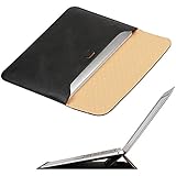Omoton Wallet Sleeve Case for New Macbook 12-Inch with Stand, Black (3359920)