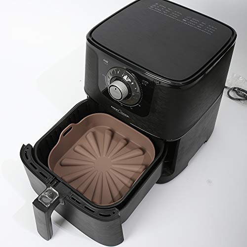 BALSANG Air Fryer Silicone Pot (Square) 7.87 x7.87 inches Reusable