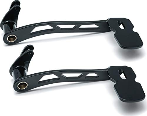 Kuryakyn 9643 Motorcycle Foot Control: Girder Extended Brake Pedal for 2014-19 Harley-Davidson Touring & Trike Motorcycles without Fairing Lowers, Gloss Black