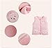 Monvecle Baby Warm Vests Unisex Infant to Toddler Padded Waistcoat (2T-3T, Pink)
