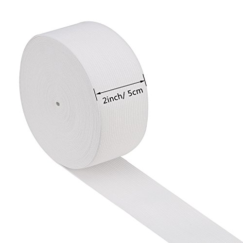 eBoot 11 Yard White Knit Elastic Spool (2 Inch)