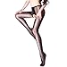 Open Crotch Sexy Silk Stocking Lace Socks Pantyhose Sexy Women Tights for Sexy(BLACK)