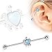 (3PCS) Antique Synthetic Opal Turtle,Turquoise Owl,Lucky Elephant Industrial Barbells14G