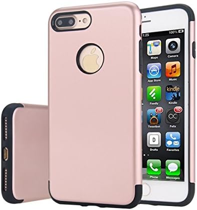 For cellphone Cases, Armour Tough Style Hybrid Dual Layer Armor Defender PC+TPU Protective Hard Case For IPhone 7 Plus ( Color : Rose Gold )
