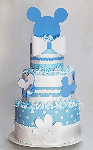 3 Pisos Panales Talla 3 Tamanos Tarta De Panales Tipo Disney Mickey Mouse 2 Colores Rojo Y Azul Raton Con Lazo Miky Mikey Productos Handmade Bebe Exausta Com
