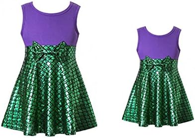 Mommy and Me Dress Mermaid Birthday Outfit Girls